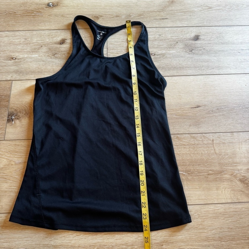 Layer 8 Women's Black Racerback Tank Top, S. - Picture 5 of 8
